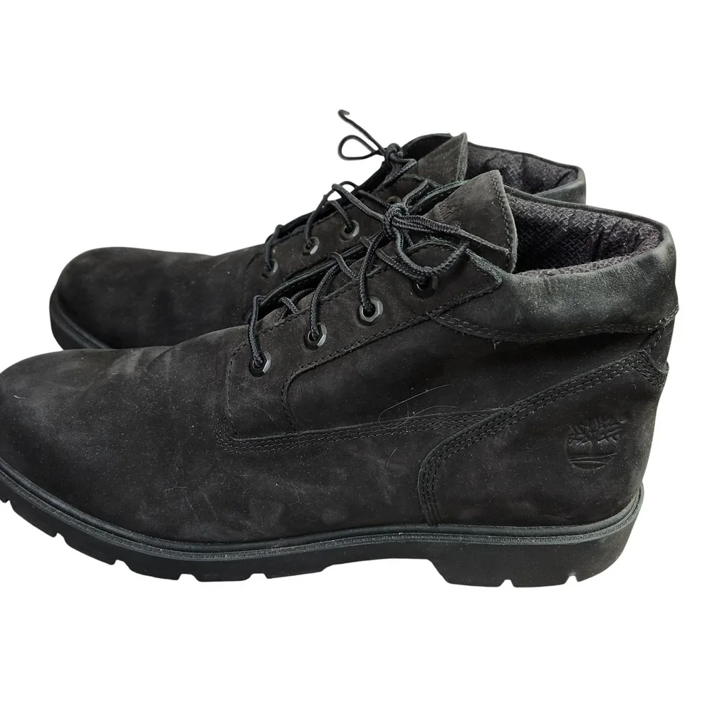 Timberland Waterproof Black Suede Lace Up Chukka‎ Boots Mens Size 12 A17C9